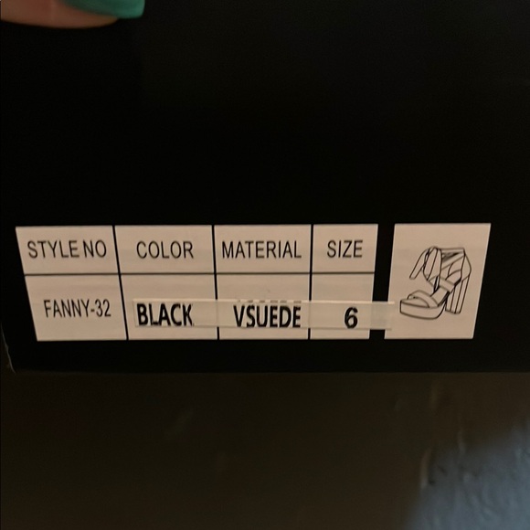 Fashion Nova Black Platform Heels - Picture 2 of 3